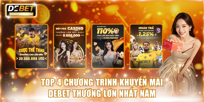 Top 4 chương trình khuyến mãi Debet thướng lớn nhất năm